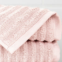 100% Turkish Cotton Ribbed Bath Sheets 2 Piece Set