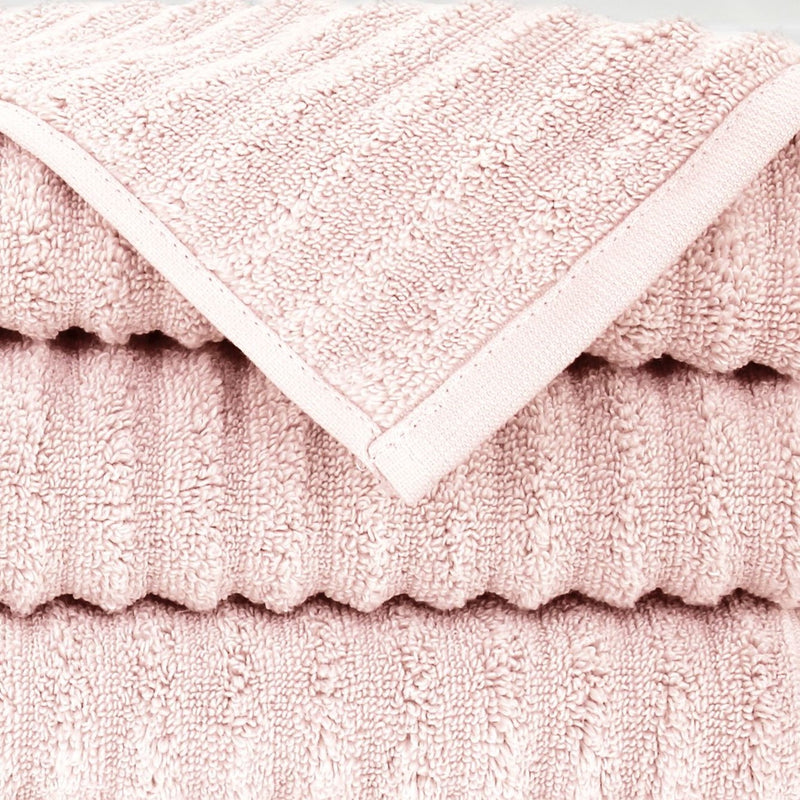 100% Turkish Cotton Ribbed 6 Piece Towel Set