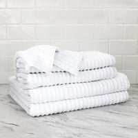 100% Turkish Cotton Ribbed Towels