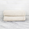 100% Turkish Cotton Ribbed Bath Towels 2 Piece Set