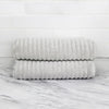 100% Turkish Cotton Ribbed Bath Towels 2 Piece Set
