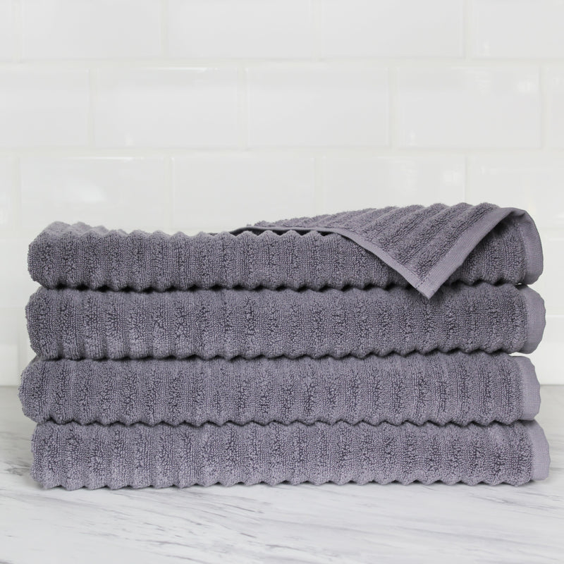 100% Turkish Cotton Ribbed Towels