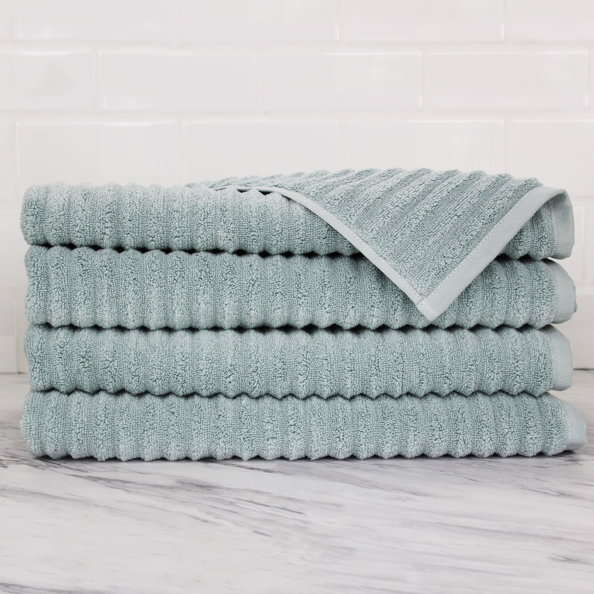 100% Turkish Cotton Ribbed Towels
