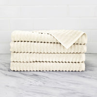 100% Turkish Cotton Ribbed Towels