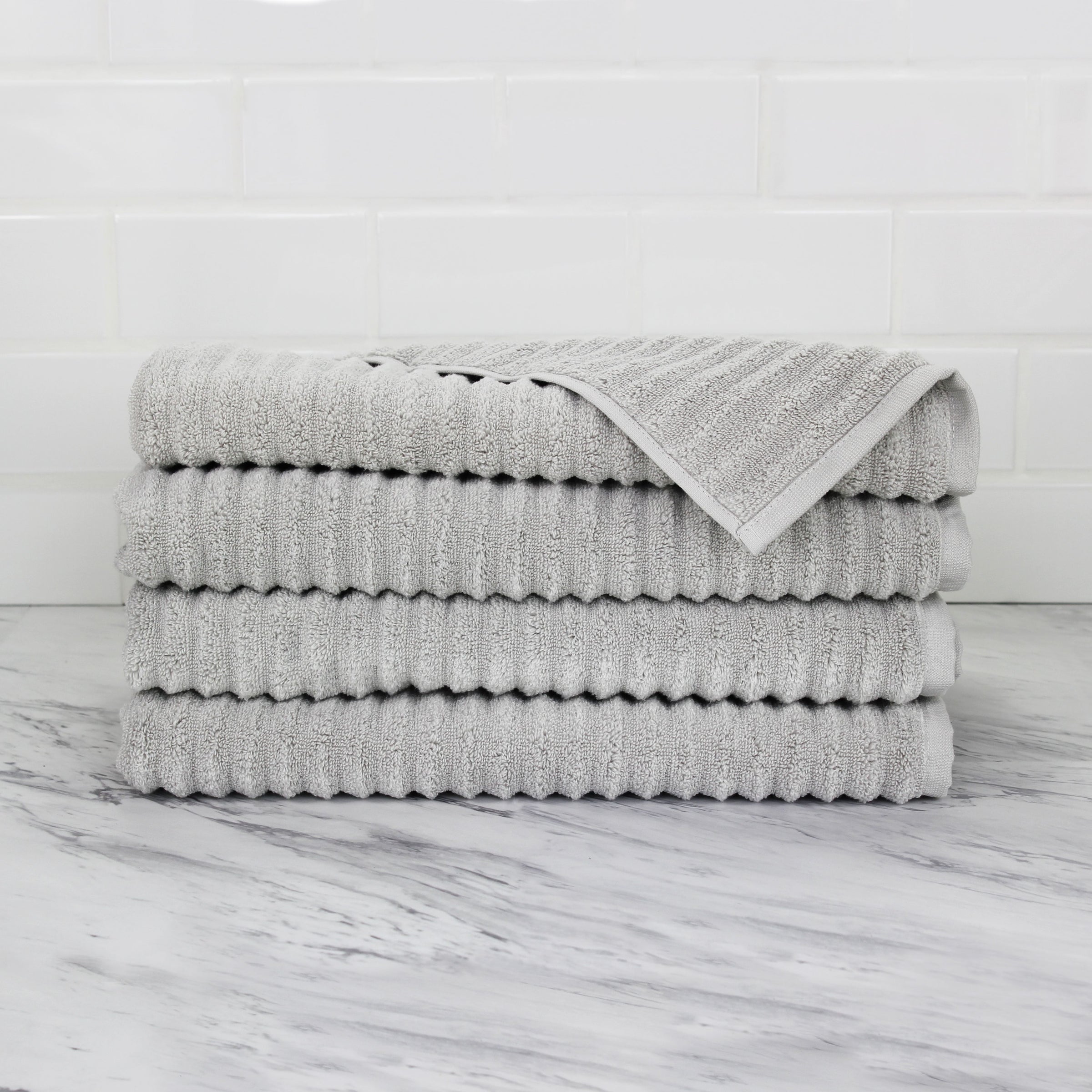 100% Turkish Cotton Ribbed Towels