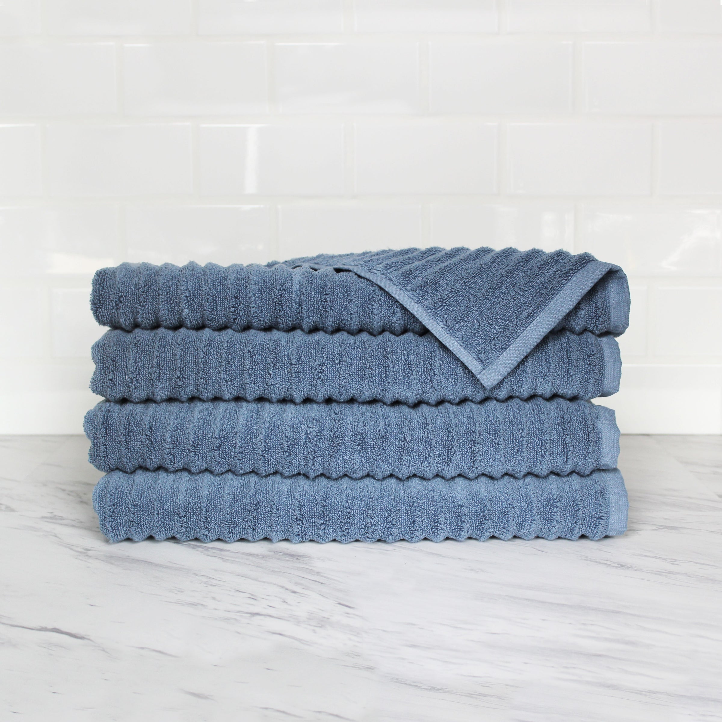 100% Turkish Cotton Ribbed Towels