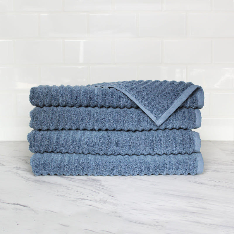 100% Turkish Cotton Ribbed Towels