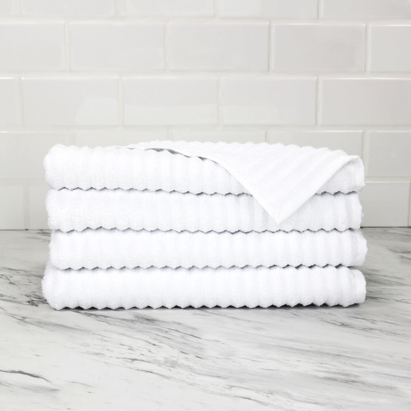100% Turkish Cotton Ribbed Towels