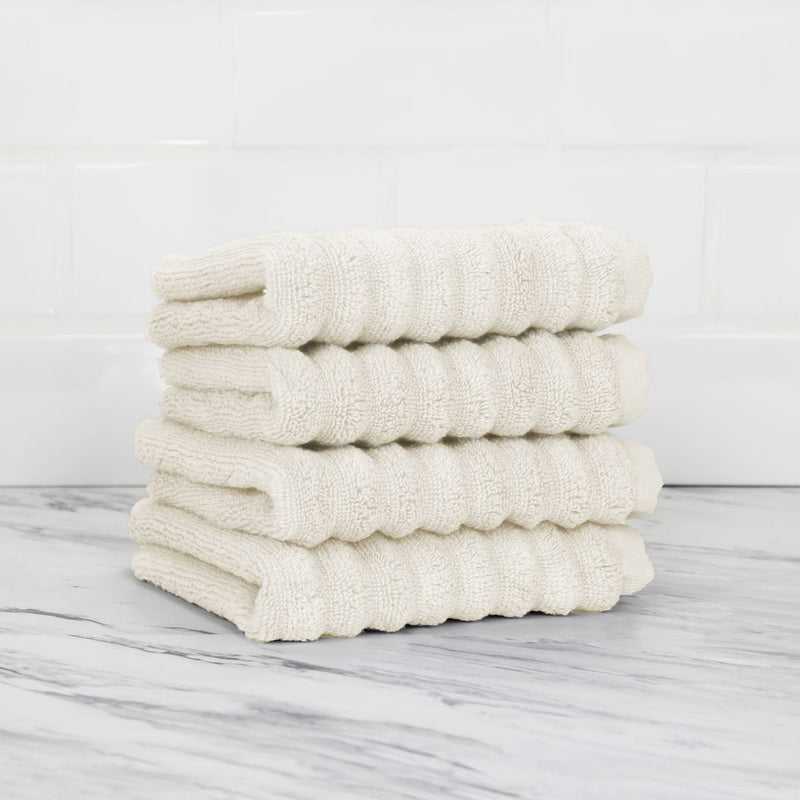 100% Turkish Cotton Ribbed Towels