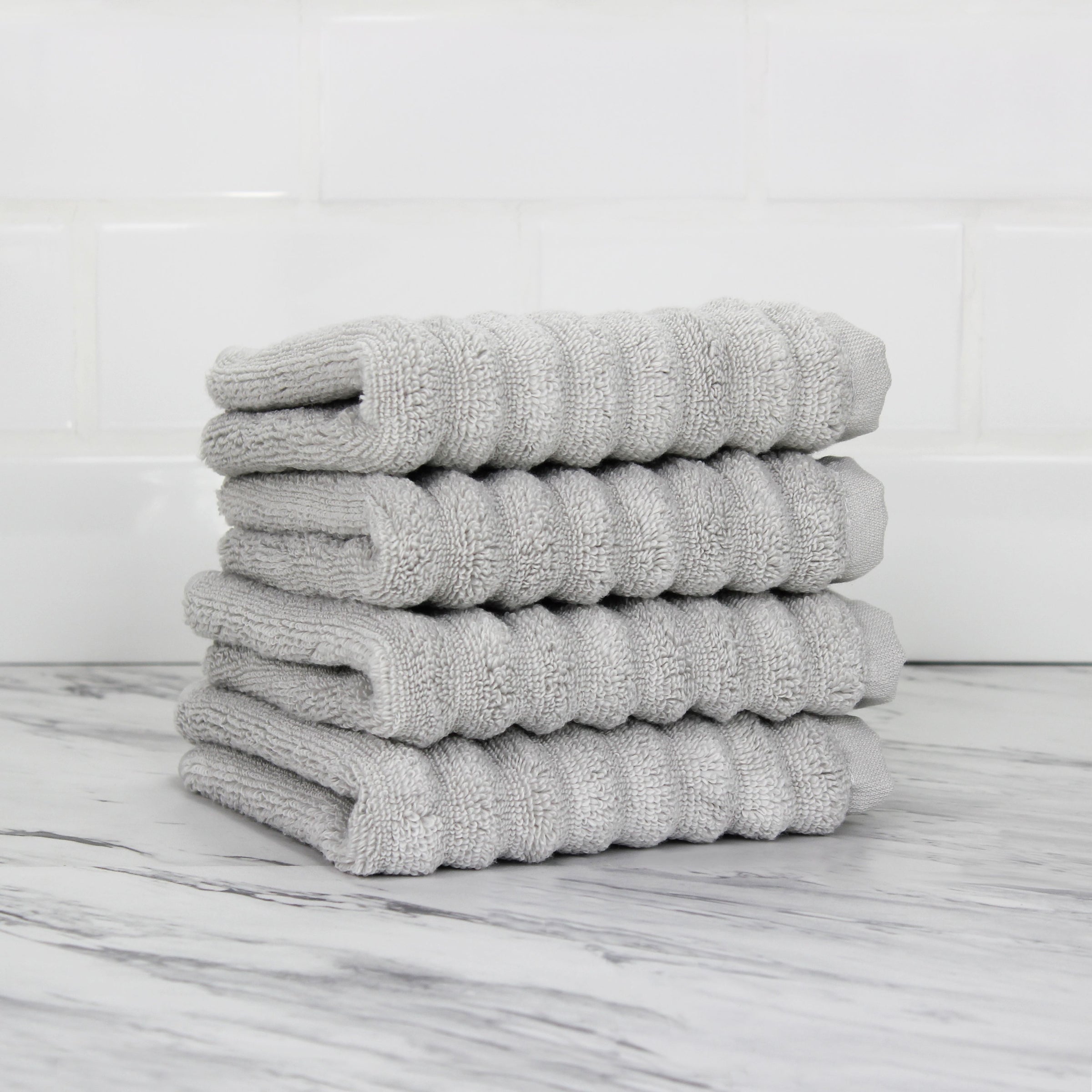 100% Turkish Cotton Ribbed Towels