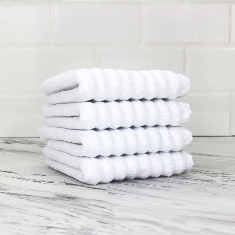 100% Turkish Cotton Ribbed Towels