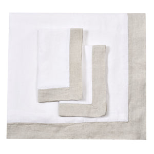100% Linen Border Hem Duvet Sets