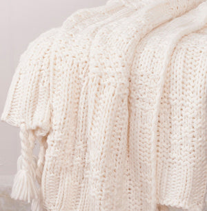 Chunky Sweater Knit Throw