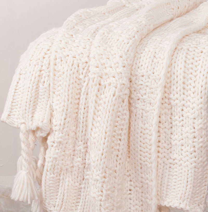 Chunky Sweater Knit Throw