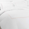 Single Stripe Embroidered Percale Duvet Set