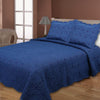 Denim Diamond Cotton Quilt Set