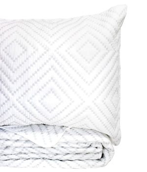 Diamond Square Cotton Quilt Set