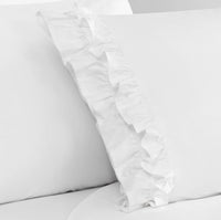 Double Ruffle Percale Sheet Set