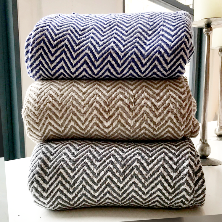 Herringbone blanket discount king