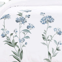 Hydrangea 100% Cotton Embroidered Duvet Set