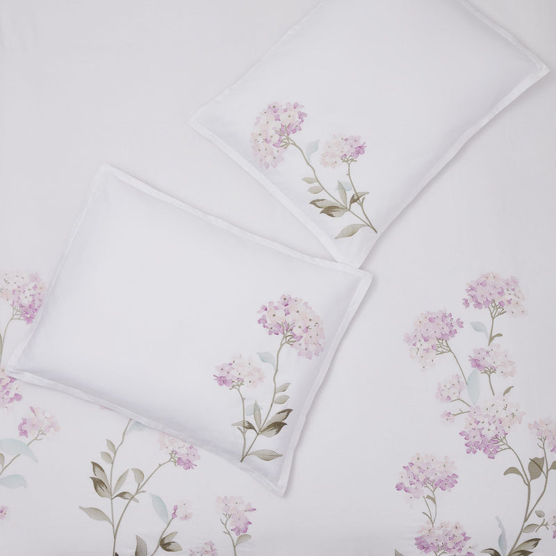 Hydrangea 100% Cotton Embroidered Duvet Set