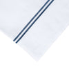100% Linen Two Stripe Embroidered Sheet Set