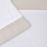 100% Linen Border Hem Sheet Sets