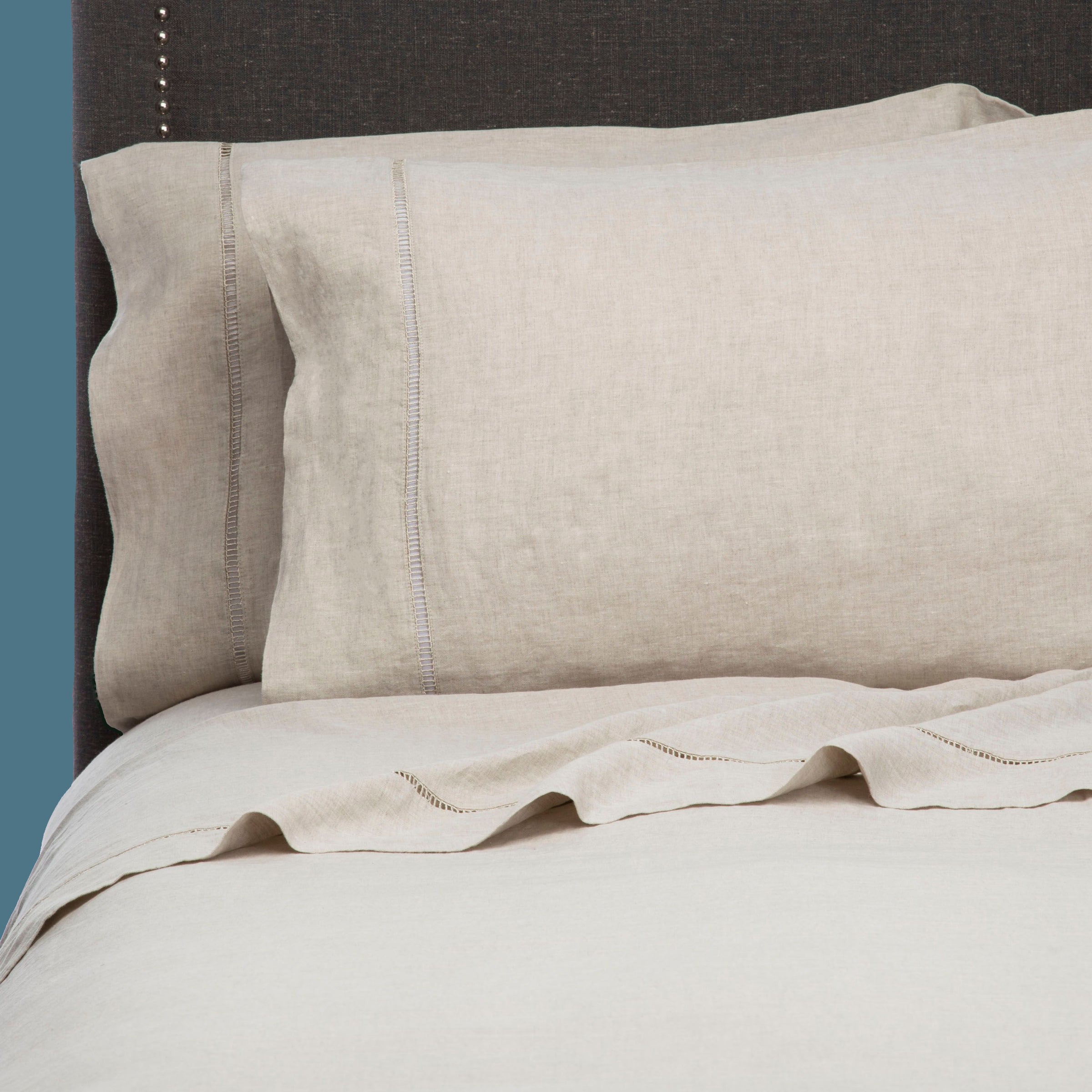 Linen Hemstitch - Premium Linen Sheets - Shop Now