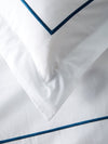 Single Stripe Embroidered Percale Duvet Set