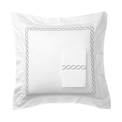 600 Thread Count Rope Embroidered Euro Sham Pairs