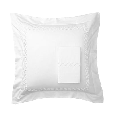 600 Thread Count Rope Embroidered Euro Sham Pairs