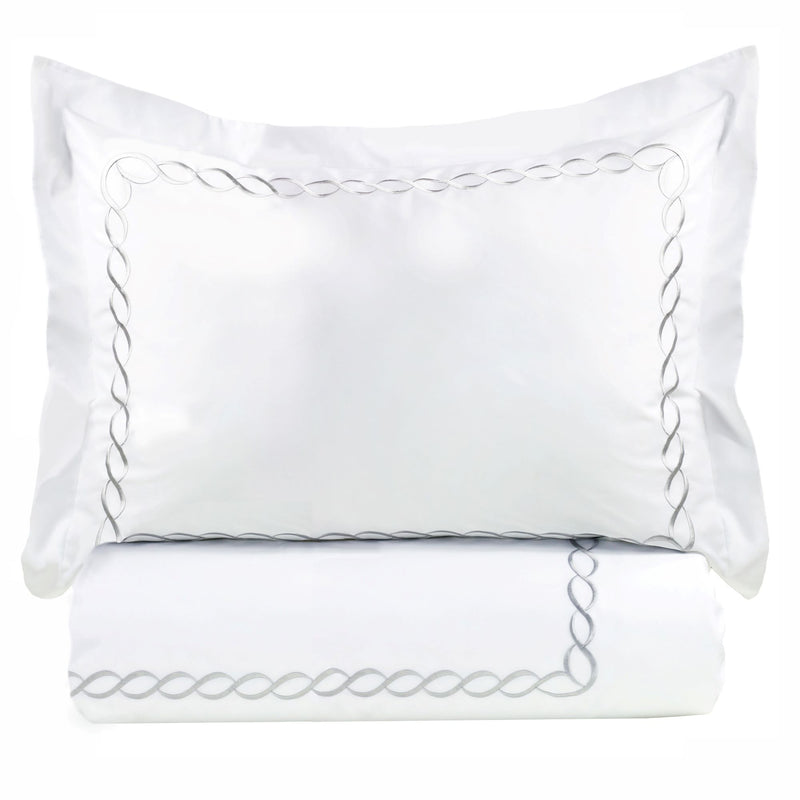 600 Thread Count Rope Embroidered Duvet Set