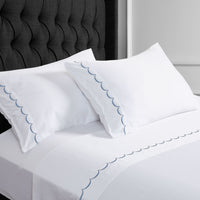 600 Thread Count Scallop Embroidered Sheet Set