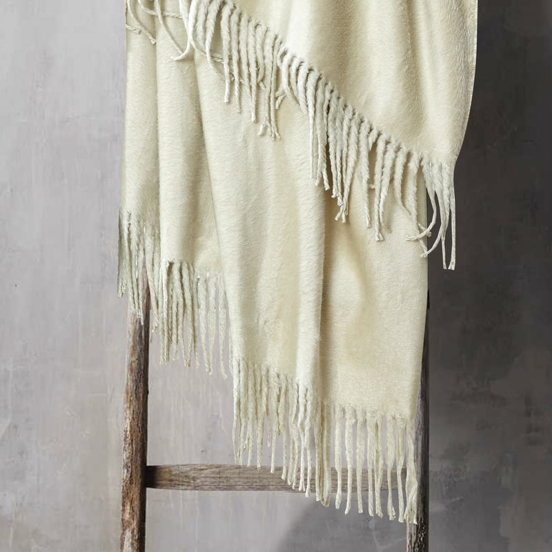 Plaza Silk Throw with Fringe