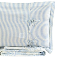 Toile Reversible Cotton Quilt Set