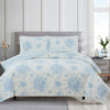 Toile Reversible Cotton Quilt Set