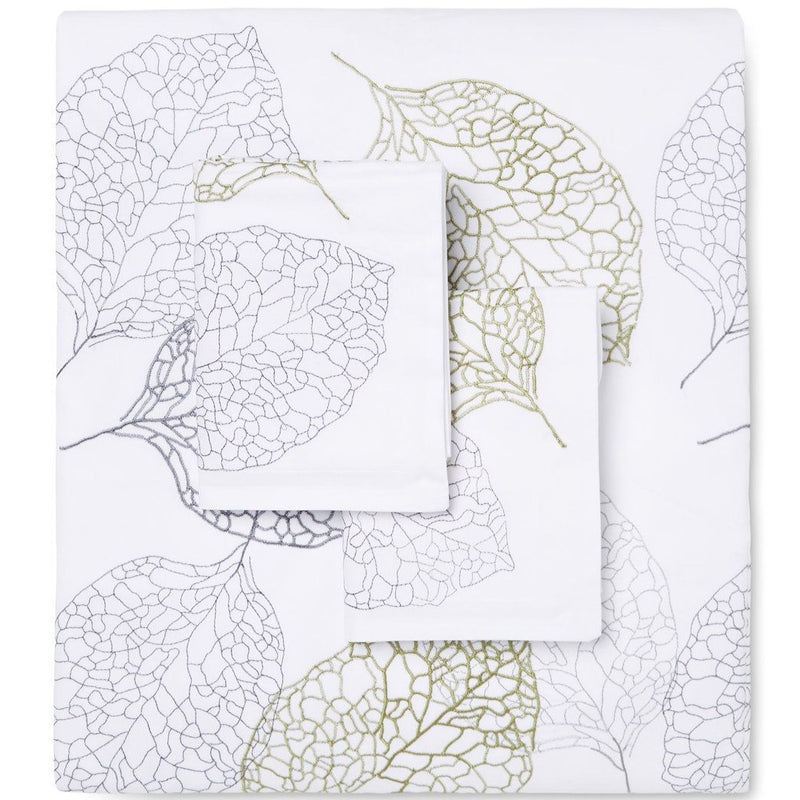 Turning Leaf Embroidered Duvet Set