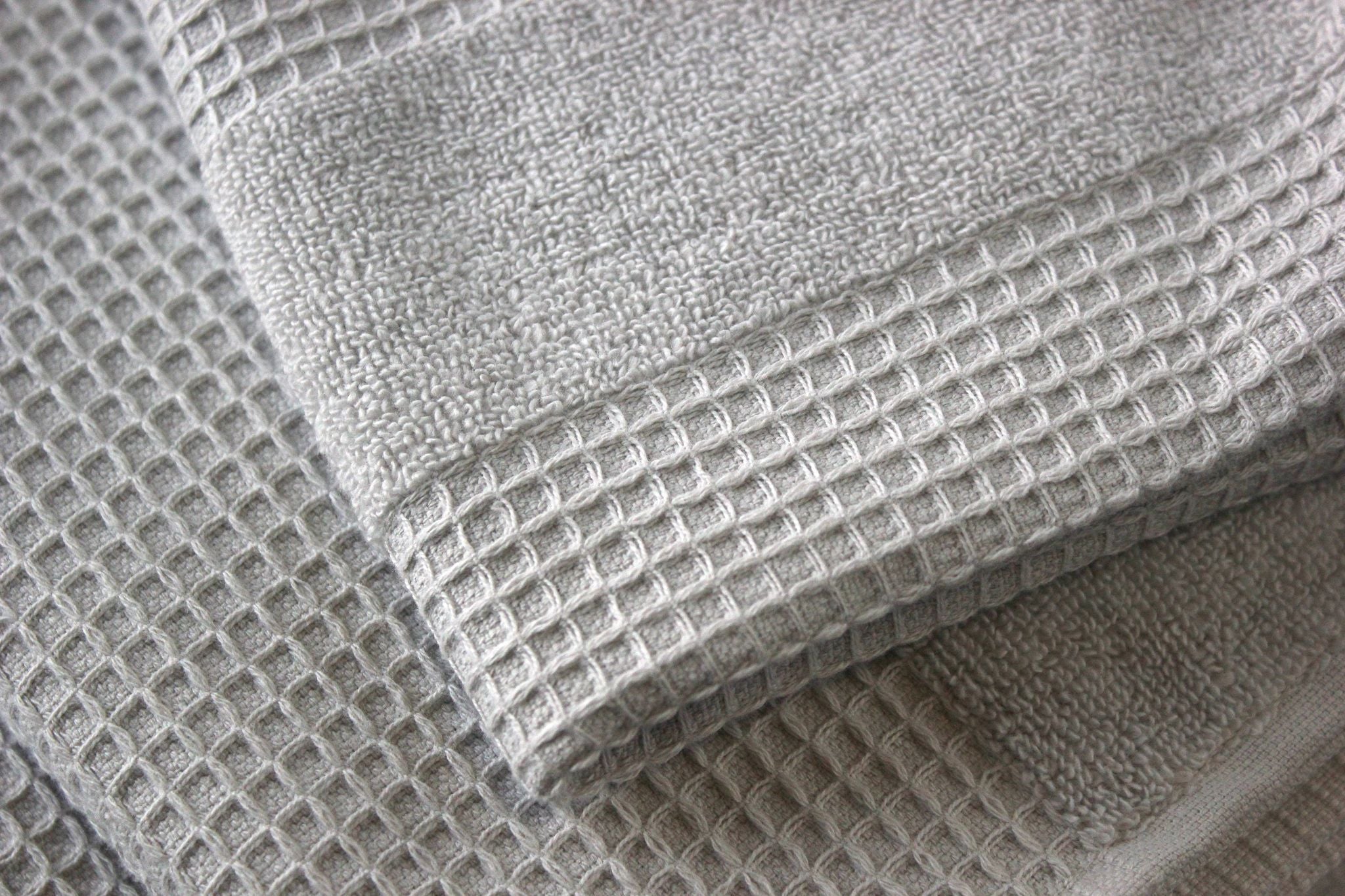 100% Turkish Cotton Waffle Terry Bath Sheets 2 Piece Set