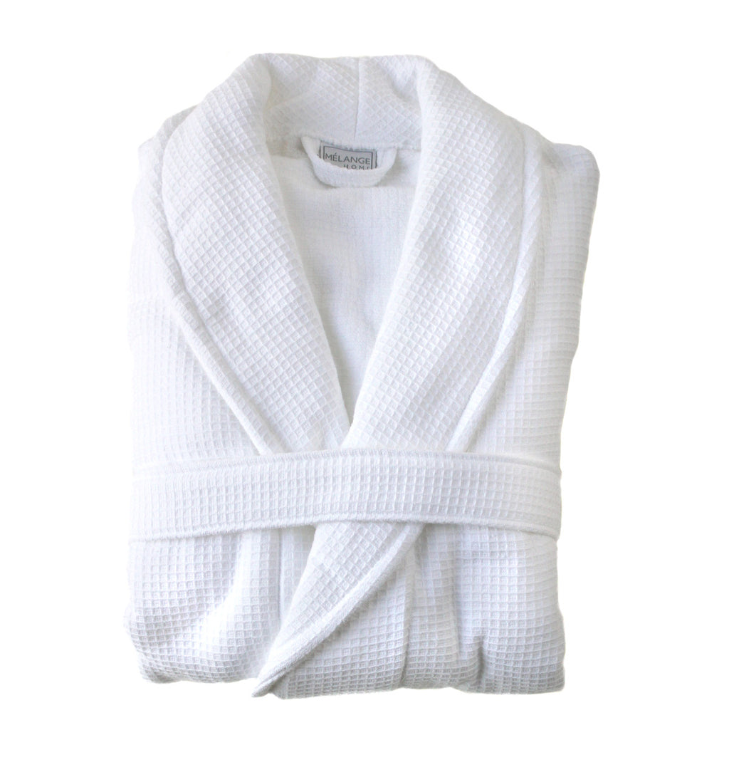 100% Turkish Cotton Waffle Terry Bath Robe