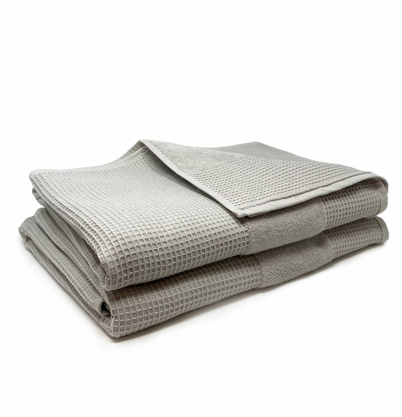 100% Turkish Cotton Waffle Terry Bath Sheets 2 Piece Set