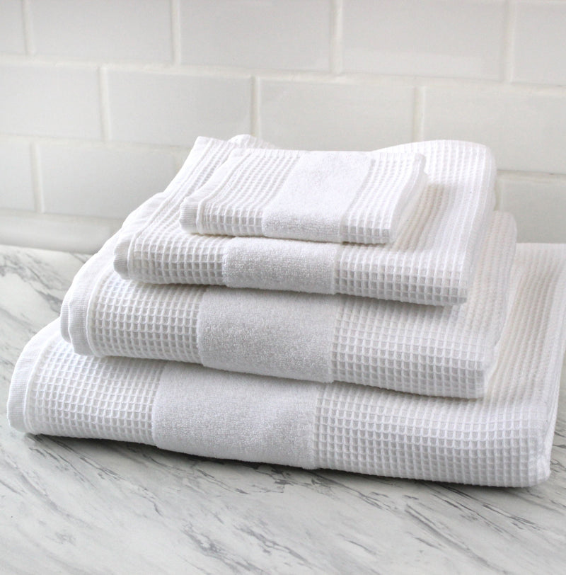 100% Turkish Cotton Waffle Terry Bath Sheets 2 Piece Set